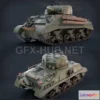 1188734 - PBR Game 3D Model - Sherman M4A2 PBR