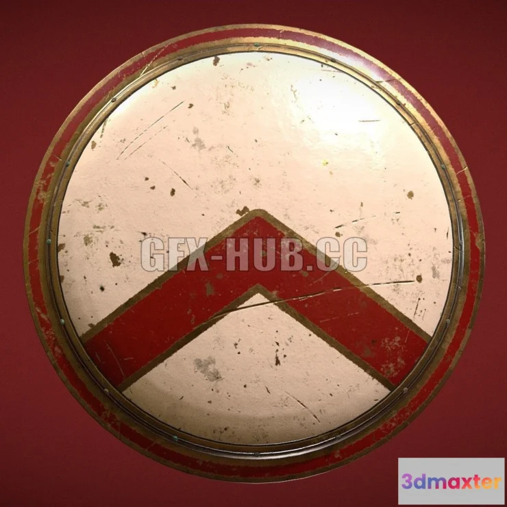 1188742 - PBR Game 3D Model - Shields Hoplon