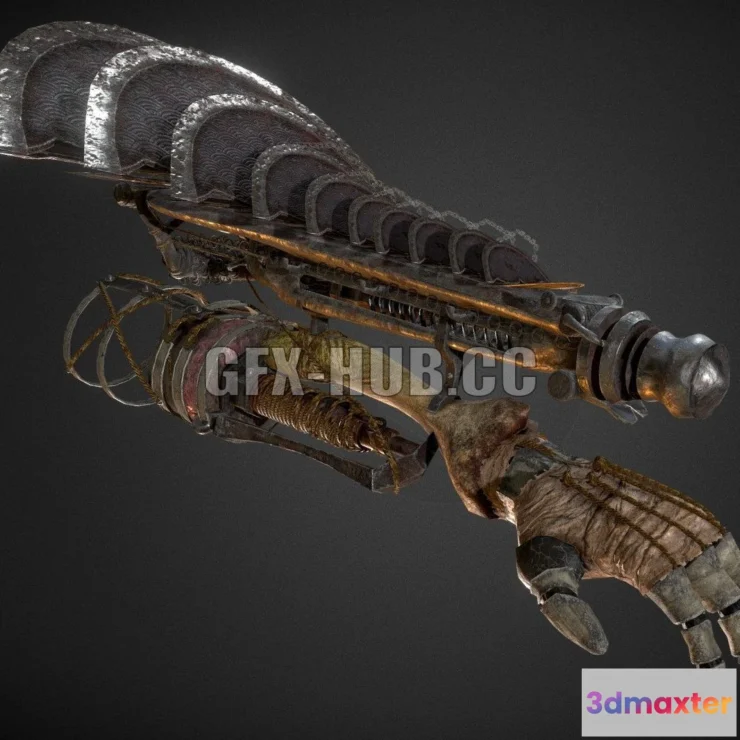 1188744 - PBR Game 3D Model - Shinobi Prosthetic Kuru-Kiru