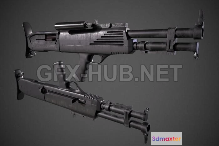1188766 - PBR Game 3D Model - Shotgun High Standart model 10