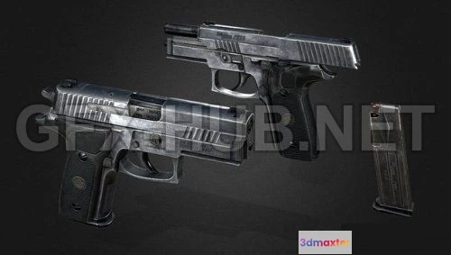 1188790 - PBR Game 3D Model - Sig Sauer P229 LEGION