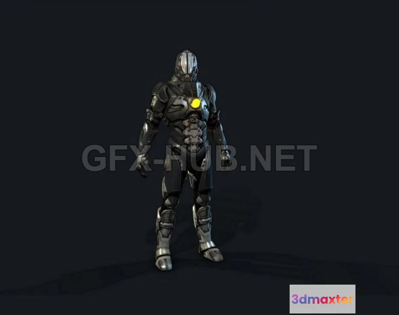 1188794 - PBR Game 3D Model - Simplygon Man
