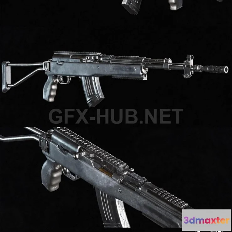 1188804 - PBR Game 3D Model - SKS Rifle