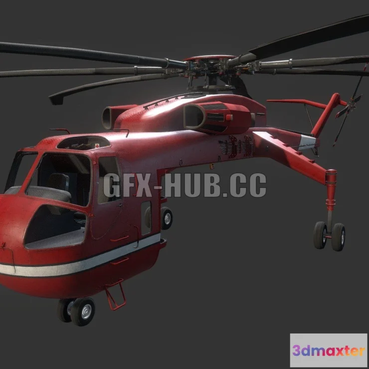 1188808 - PBR Game 3D Model - Skycrane