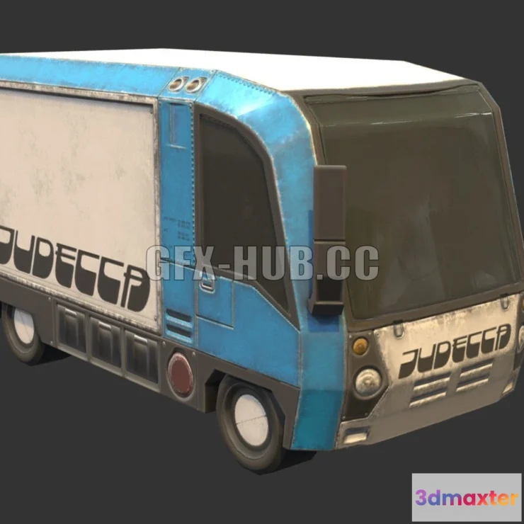 1188816 - PBR Game 3D Model - Small Box Truck