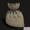 1188822 - PBR Game 3D Model - Small Tied Burlap Pouch