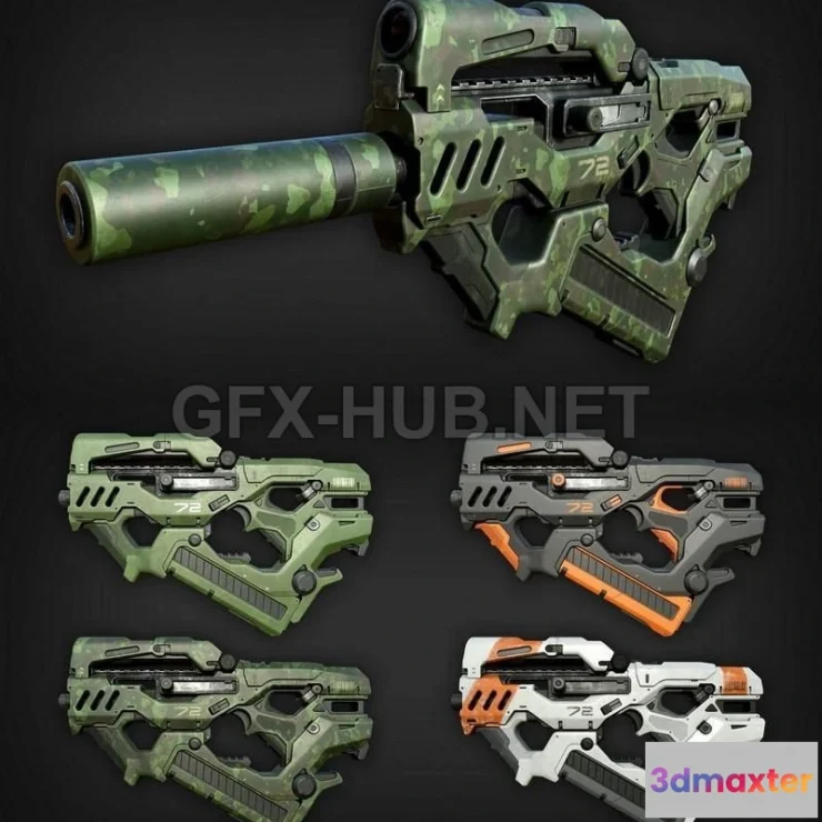 1188826 - PBR Game 3D Model - SMG 48