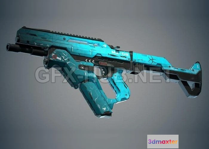 1188834 - PBR Game 3D Model - SMG MX-08 concept