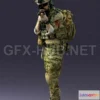 1188872 - PBR Game 3D Model - Soldier 0722