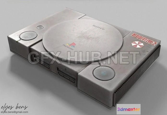 1188882 - PBR Game 3D Model - Sony Playstation 1