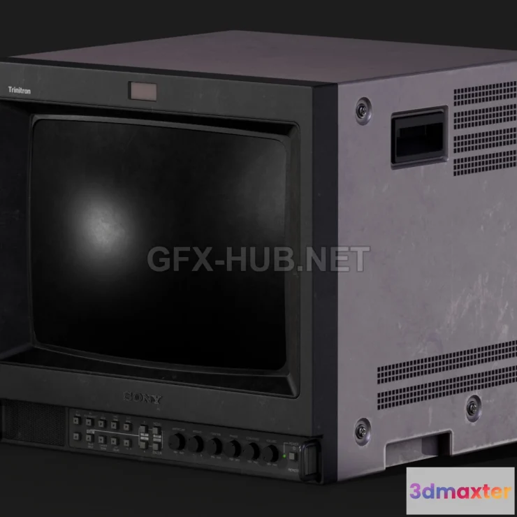 1188890 - PBR Game 3D Model - Sony Trinitron TV