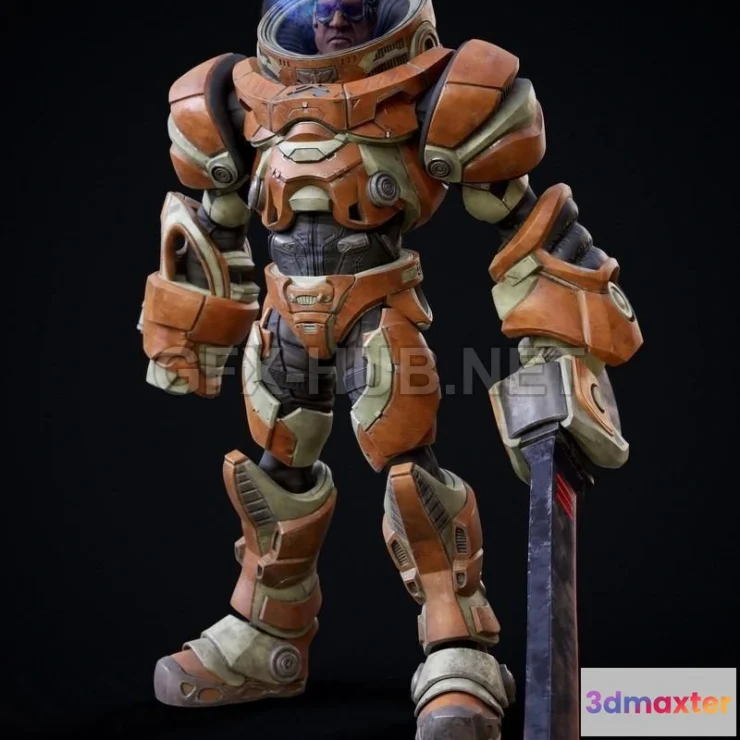 1188930 - PBR Game 3D Model - Space suit