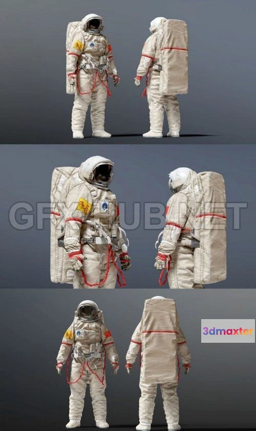 1188942 - PBR Game 3D Model - SPACESUIT China Feitian