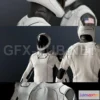 1188944 - PBR Game 3D Model - SPACESUIT SpaceX Dragon Starman