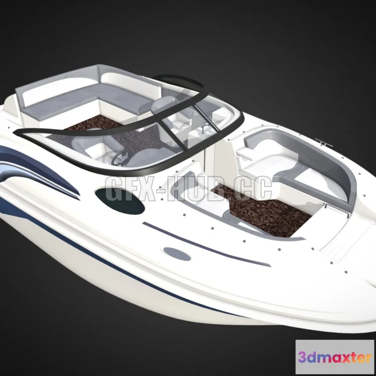 1188960 - PBR Game 3D Model - Speed Boat