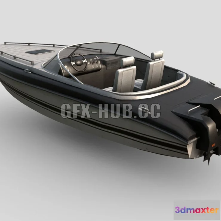 1188962 - PBR Game 3D Model - Speedboat 2