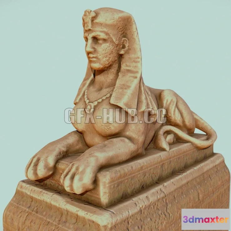 1188966 - PBR Game 3D Model - Sphinx Egypt