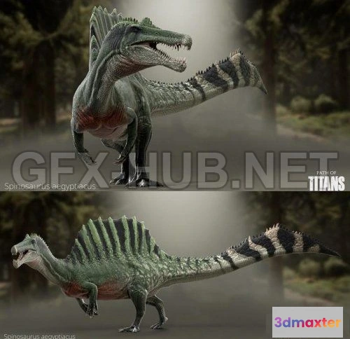 1188978 - PBR Game 3D Model - Spinosaurus aegyptiacus