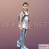 1188980 - PBR Game 3D Model - Sport Kid scanned 02