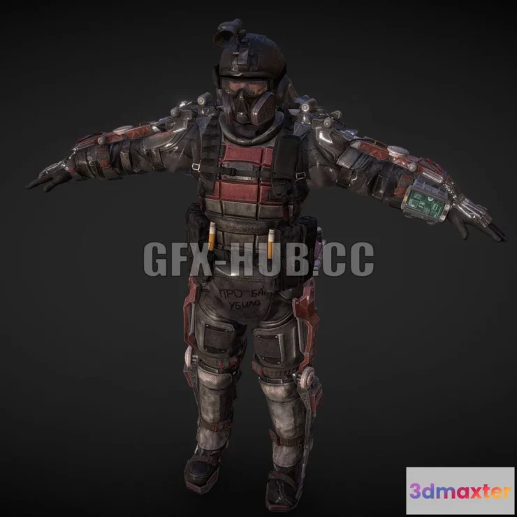 1189004 - PBR Game 3D Model - Stalker Dolg4a