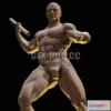 1189006 - PBR Game 3D Model - Standard male body-Poseidon pose