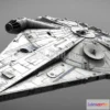 1189020 - PBR Game 3D Model - Star Wars Millenium Falcon Lando