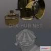 1189064 - PBR Game 3D Model - Steampunk Lantern