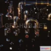 1189068 - PBR Game 3D Model - Steampunk Pipes 3D Kit