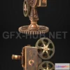 1189070 - PBR Game 3D Model - Steampunk Projector PBR