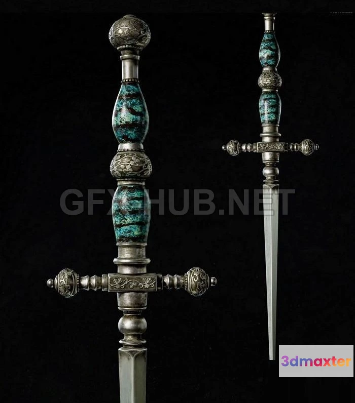 1189086 - PBR Game 3D Model - Stiletto