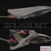 1189088 - PBR Game 3D Model - Stingray Battle Drone