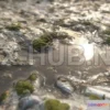 1189096 - PBR Game 3D Model - Stone Oxy Moss Water (fbx, tex)