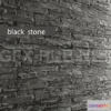 1189098 - PBR Game 3D Model - Stone slate black (max)