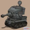 1189128 - PBR Game 3D Model - Stylized cartoon Tiger Tank