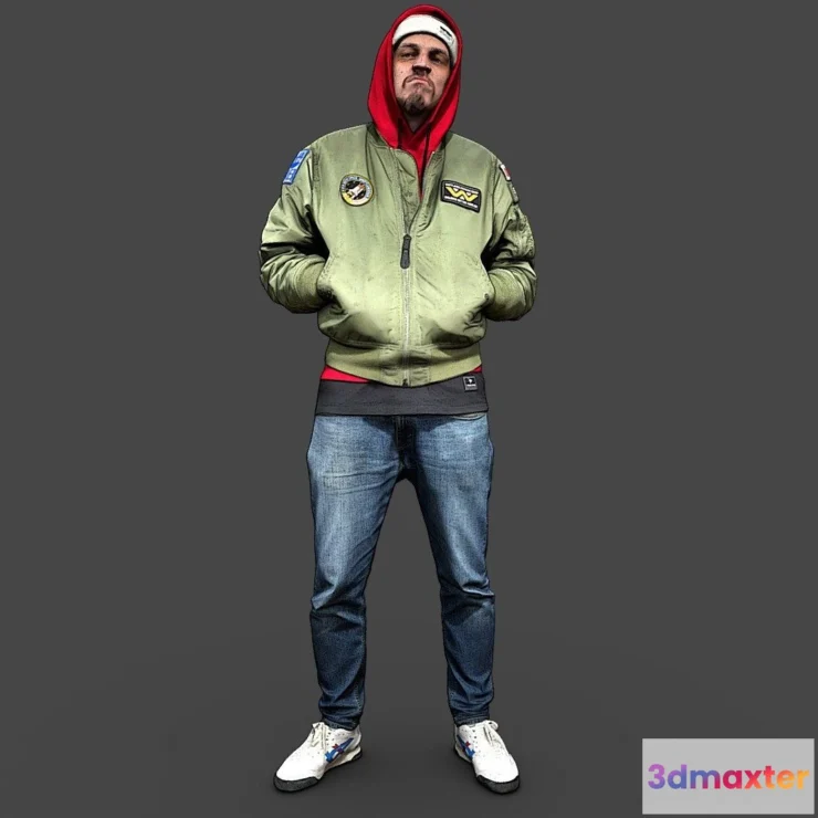 1189132 - PBR Game 3D Model - Stylized Man Character