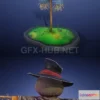 1189136 - PBR Game 3D Model - Stylized Scarecrow