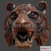 1189138 - PBR Game 3D Model - Stylized Tiger Head