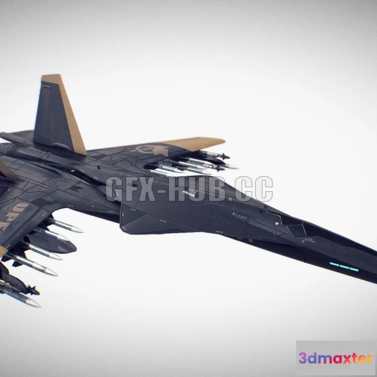 1189146 - PBR Game 3D Model - Su-43 Berkut II (UPEO)