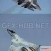 1189154 - PBR Game 3D Model - Sukhoi SU57 PBR