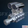 1189168 - PBR Game 3D Model - Supercharger