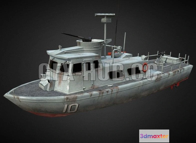 1189194 - PBR Game 3D Model - Swift Patrol Boat