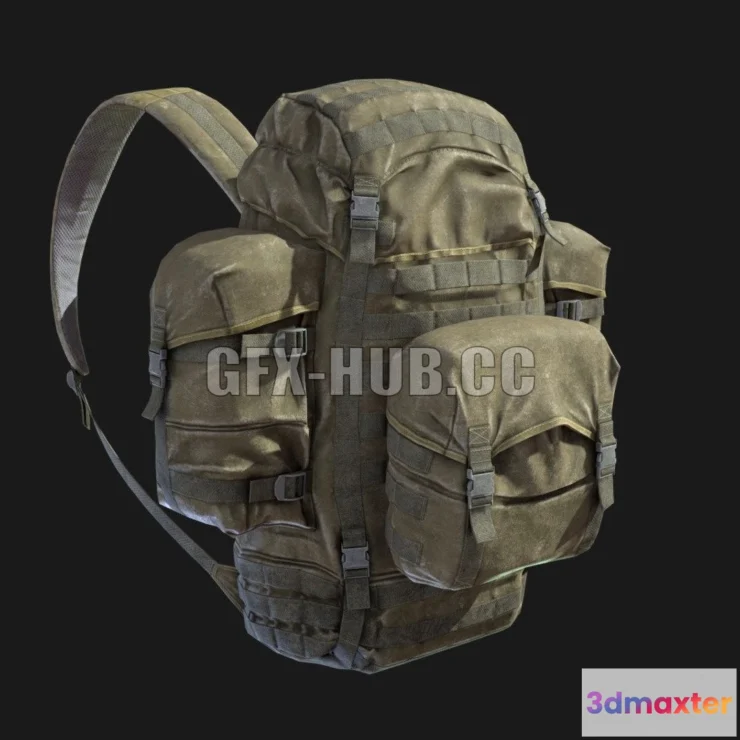 1189212 - PBR Game 3D Model - Tactical Backpack