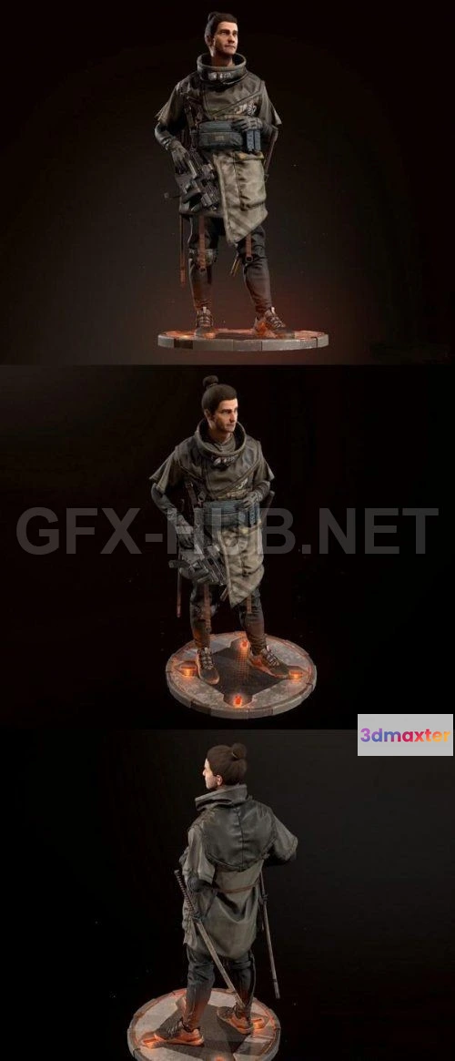 1189260 - PBR Game 3D Model - Tech Soldier