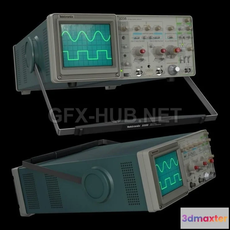1189268 - PBR Game 3D Model - Tektronix 2235 Oscilloscope
