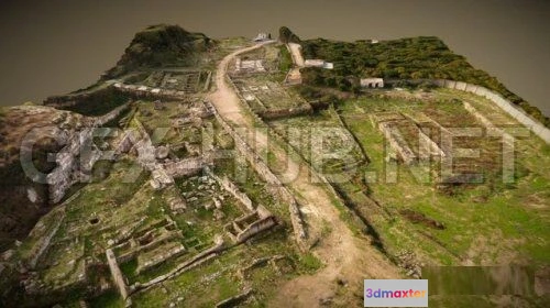 1189274 - PBR Game 3D Model - Temple (obj)