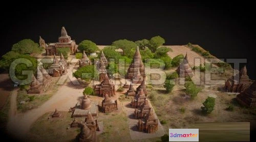 1189276 - PBR Game 3D Model - Temple 02 (obj tex)