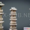 1189280 - PBR Game 3D Model - Temple Tower PBR