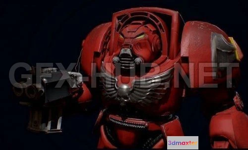 1189290 - PBR Game 3D Model - Terminator Warrior PBR