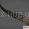 1189296 - PBR Game 3D Model - Texturing.xyz - Cow Horn #05