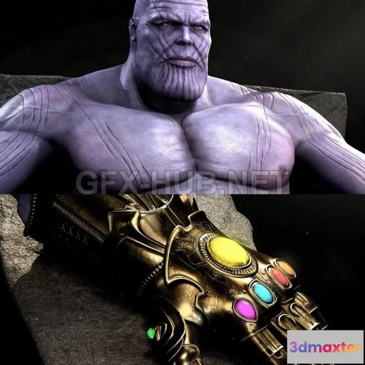 1189302 - PBR Game 3D Model - Thanos